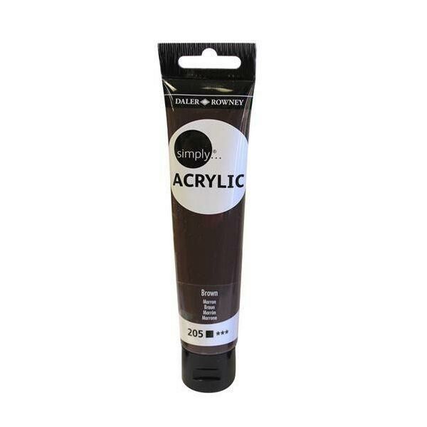 Daler Rowney Simply Acrylic Tüp 75 ml 205 Brown