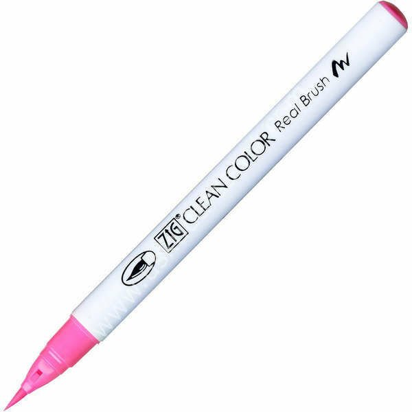 Zig Clean Color Real Brush Fırça Uçlu Marker Kalem 003 Fluorescent Pink