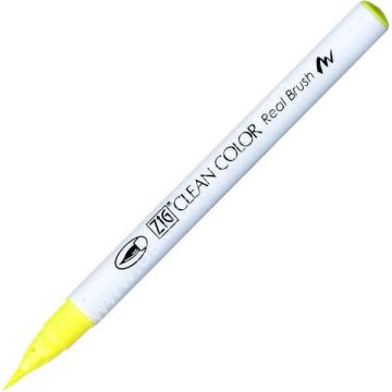Zig Clean Color Real Brush Fırça Uçlu Marker Kalem 001 Fluorescent Yellow