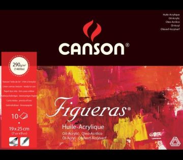 Canson Figueras Yağlıboya-Akrilikboya Defteri 19x25 290gr