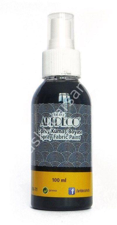 Artdeco Sprey Kumaş Boyası 100ml Siyah