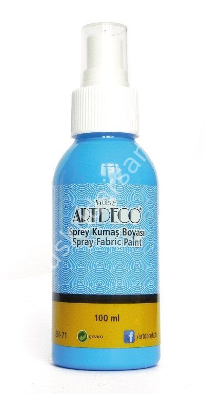 Artdeco Sprey Kumaş Boyası 100ml Açık Mavi