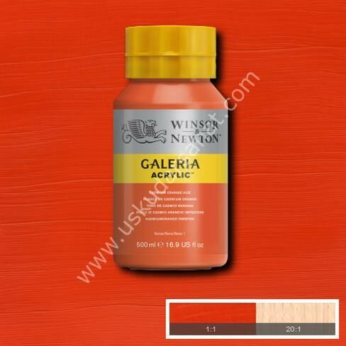 W.Newton Galeria Akrilik Boya 500ml 090 CADMIUM ORANGE HUE