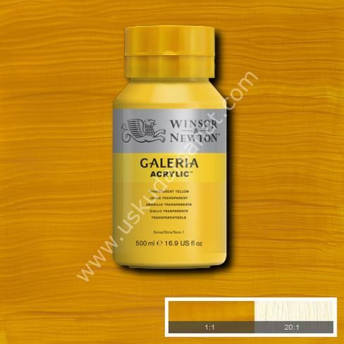 W.Newton Galeria Akrilik Boya 500ml 653 TRANSPARENT YELLOW