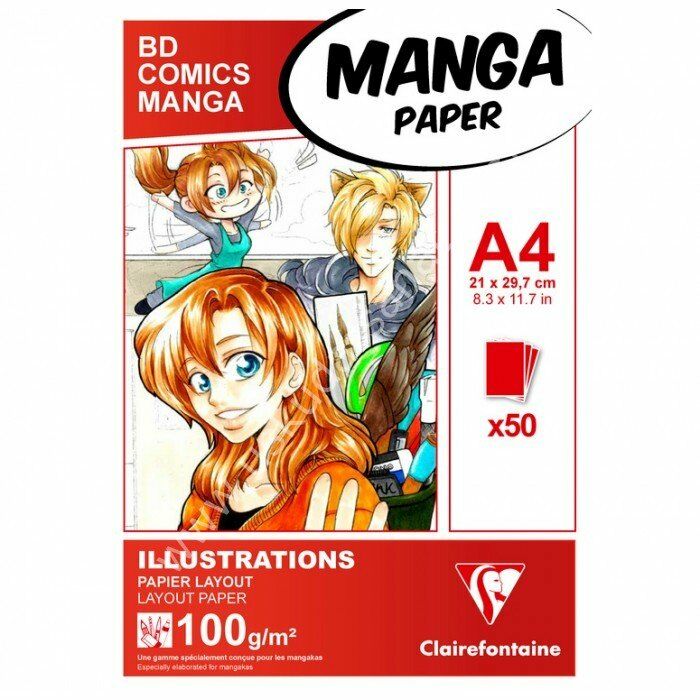 Clairefontaine Manga Marker Blok 50 Yap. A4 100gr