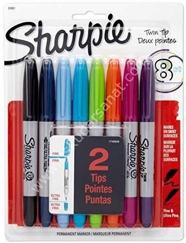 Sharpie İki Uçlu Permanent 8li Set Fine Uç