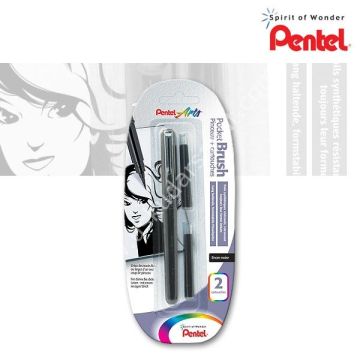 Pentel Arts Brush Pen + 2 Refil Yedek Set FP10
