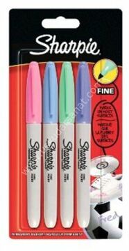 Sharpie Permanent Fine Markör 4'lü Set Pastel Renkler