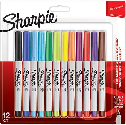 Sharpie Permanent Fine Markör 12'li Set Ultra Fine Uç