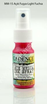 Cadence Mix Media Sprey Boya 25ml MM15 Açık Fuşya