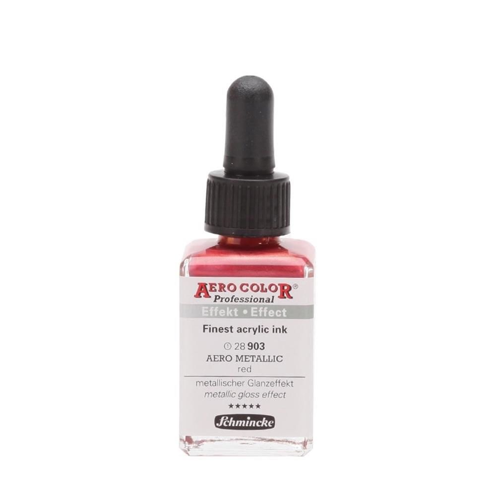 Schmincke Aerocolor Professional Akrilik 28ml şişe 903 Metallic Red