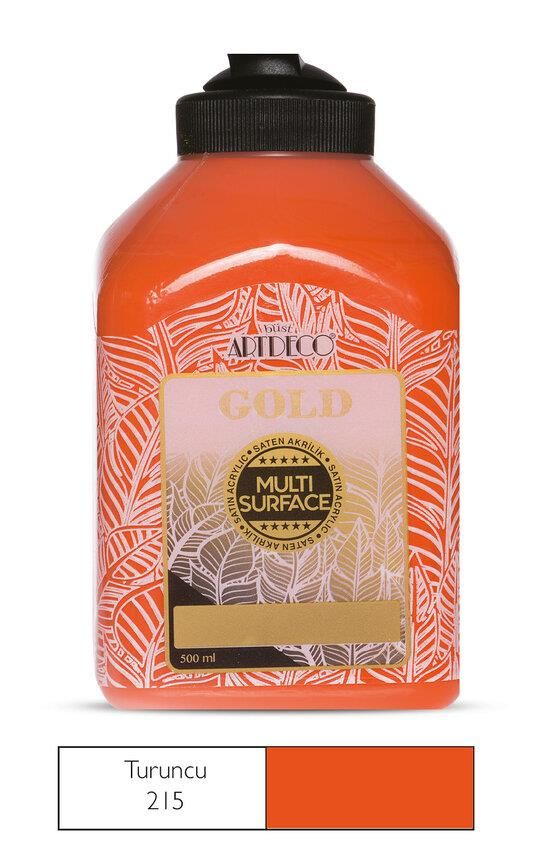 Artdeco Gold Multi Surface Akrilik Boya 500ml 215 Turuncu