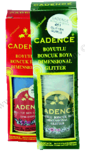 Cadence Boyutlu Boncuk Boya 50ml Glitter Simli 450 Altın