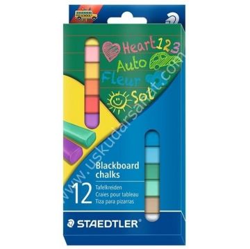 Staedtler Karatahta Tebeşiri Renkli 12'li