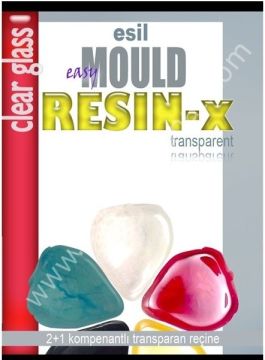 Easy Mould RESİN-X transparan reçine(Transparan Kırmızı)   150ml