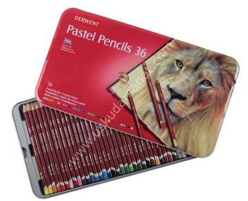 Derwent Pastel Pencil 36'lı Teneke Kutu Pastel Kalem Seti