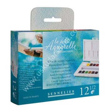 Sennelier  La Petite Suluboya Yarım Tablet 12 Renk