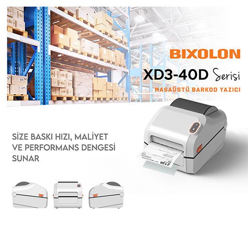 BIXOLON XD3-40D DT. BARKOD YAZICI  USB - BEYAZ