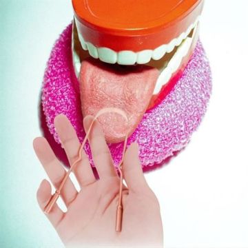 Bakır Oil Pulling Yağ Çekme Dil Plak Temizleme Aleti Dil Fırçası Sıyırıcı Dil Kaşığı