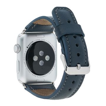 Bouletta Apple Watch Uyumlu Deri Kordon 38-40-41mm SNB Lacivert
