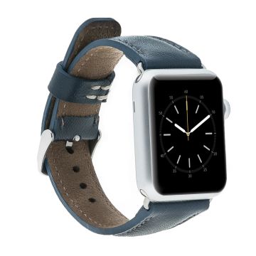 Bouletta Apple Watch Uyumlu Deri Kordon 38-40-41mm SNB Lacivert