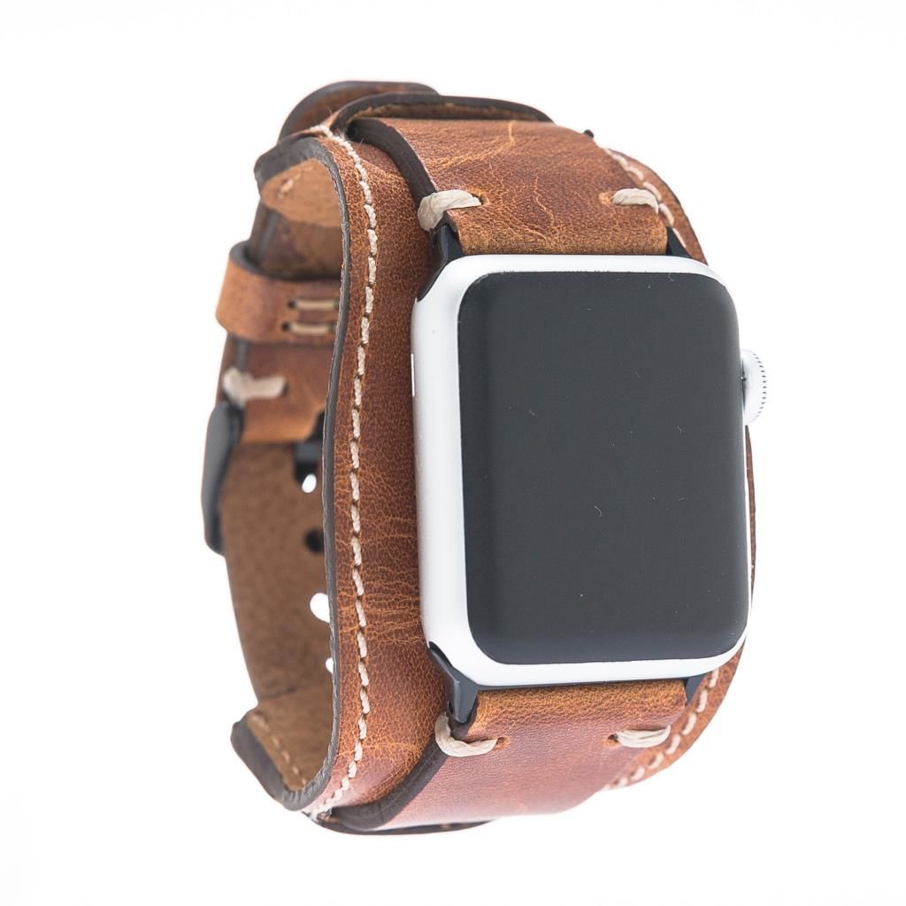 Bouletta Apple Watch Uyumlu Deri Kordon 42-44-45mm Cuff V18