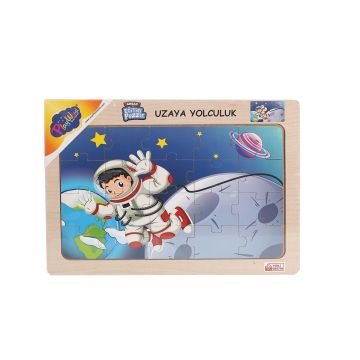 ONY-77 78 79 80 Ahşap Eğitici Puzzle Uzaya Yolculuk -Onyıl