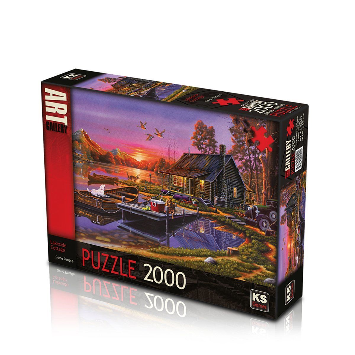 22502 KS, Lakeside Cottage, 2000 Parça Puzzle