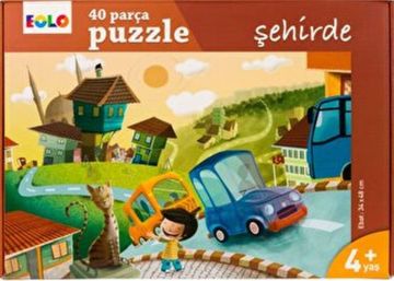 Yer Puzzle-40 Parça Puzzle - Şehirde