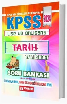 Teorem Yayınları 2024 KPSS Lise Ön Lisans Tarih Tam İsabet Soru Bankası