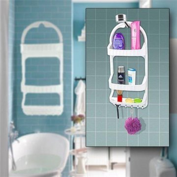 Duşa Asılabilir Çift Vantuzlu Şampuanlık Shower Caddy
