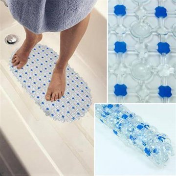 Çok Amaçlı Banyo İçin Kaydırmaz Paspas (63x36cm)-Şeffaf veya Düz Renklerden Gönderlir