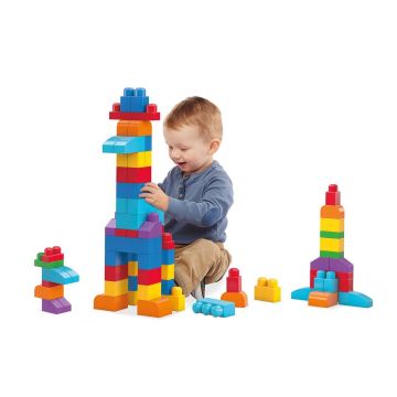 CYP67 Mega™ Bloks, 60 parçalı Blok Torbaları, Mavi - Pembe, +1 yaş