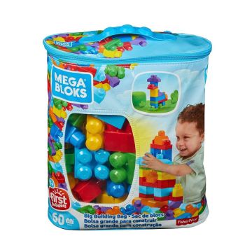 CYP67 Mega™ Bloks, 60 parçalı Blok Torbaları, Mavi - Pembe, +1 yaş