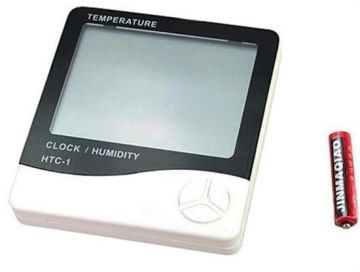 Bebek Odası Masaüstü Dijital Termometre Nem Ölçer Higrometre Saat