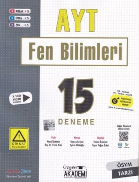 Üçgen Akademi AYT Fen Bilimleri 15 li Deneme Sınavı