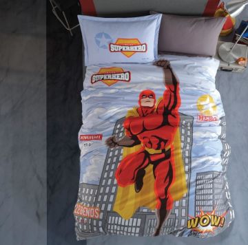 Clasy Genç Ranforce Tek Kişilik Nevresim Takımı Super Hero