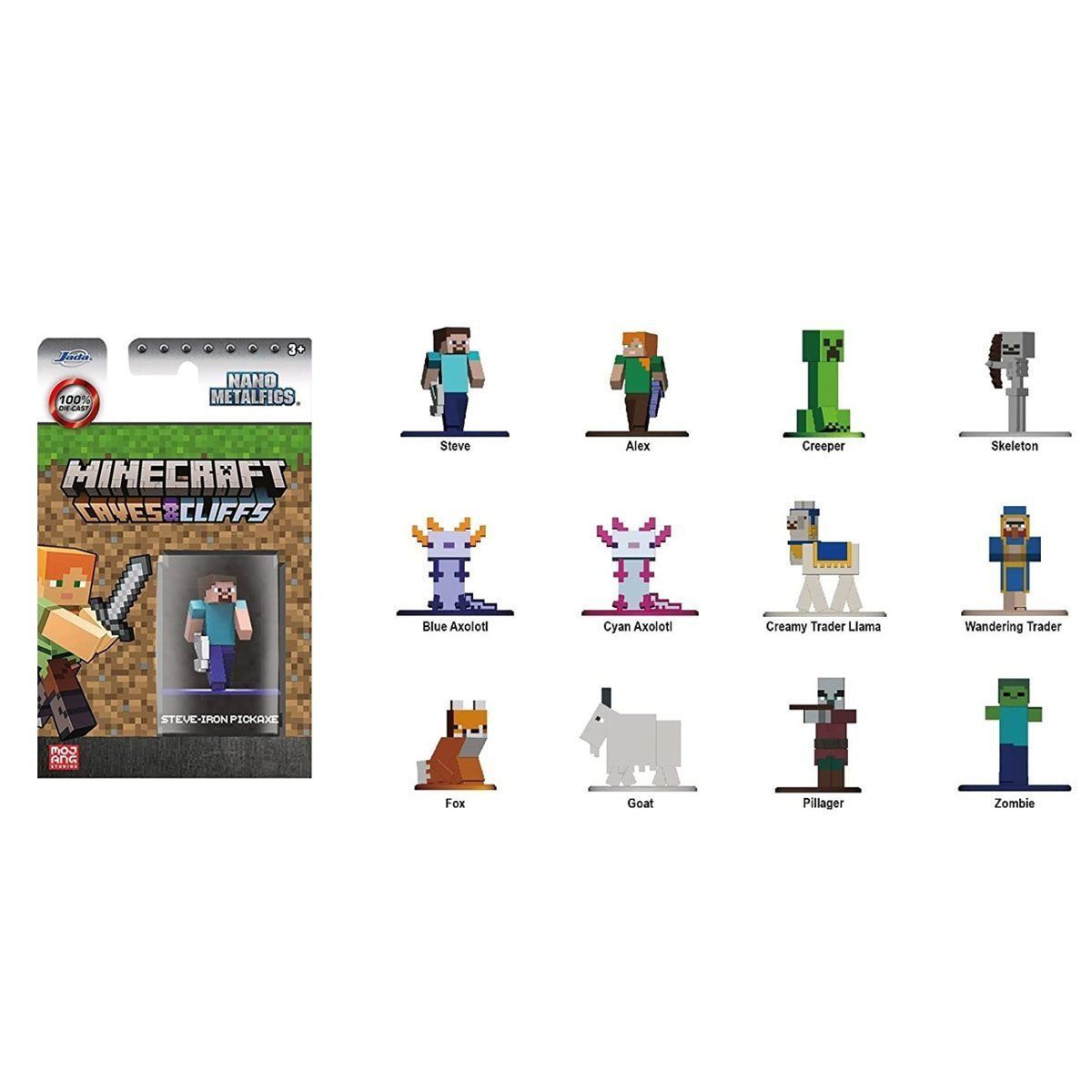 2532612002 Minecraft Single Pack Nano Figür -1 adet stokta olan gönderilir