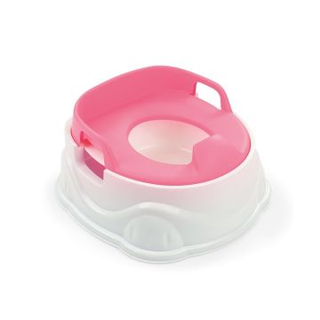 7173 Dolu Lazımlık Adaptor Basamak 3IN1 -Pembe