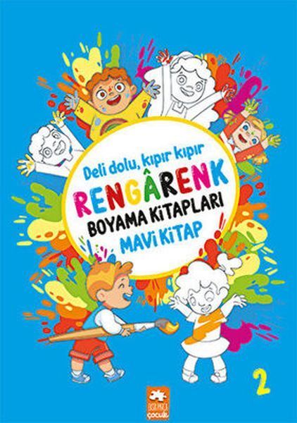 Rengarenk Boyama Kitabı 2 - Mavi Kitap