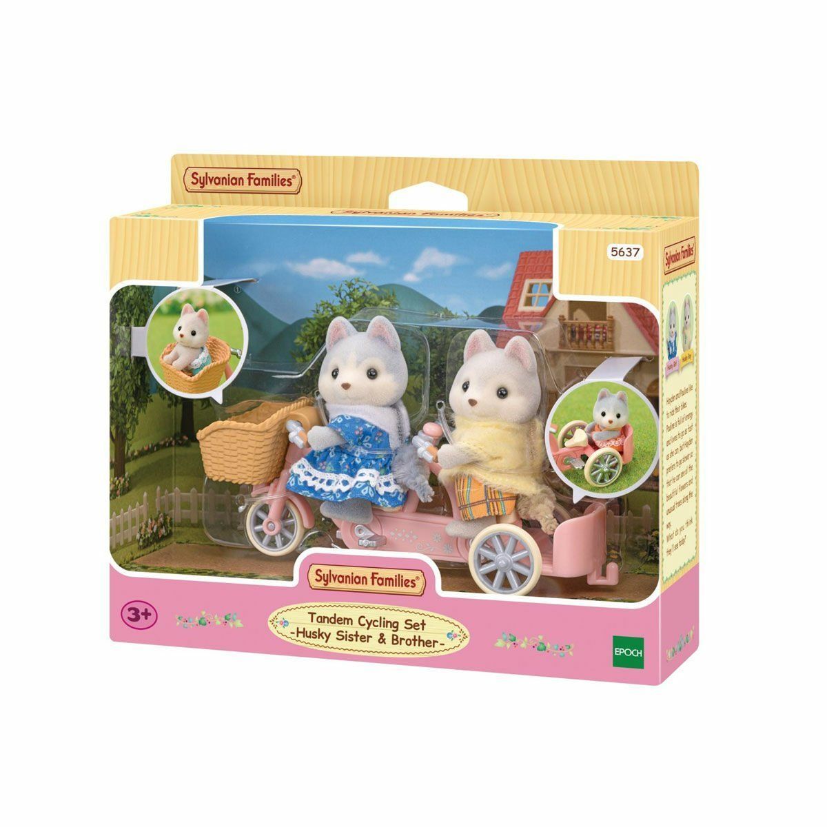 5637 Sylvanian Families Tandem Bisiklet ve Haskiler +3 yaş