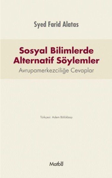 Sosyal Bilimlerde Alternatif Söylemler