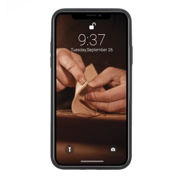 Apple iPhone XR Uyumlu Deri Arka Kapak Pembe