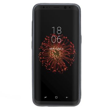 Samsung Galaxy S8 Uyumlu Deri Kartlıklı Arka Kapak UCCC Mavi