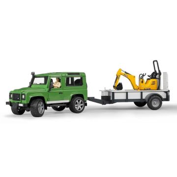 BR02593 Land Rover Arazi Aracı ve JCB Mini Kazıcı