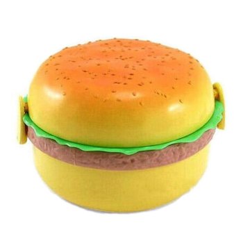 Hamburger Şeklinde Beslenme ve Saklama Kabı