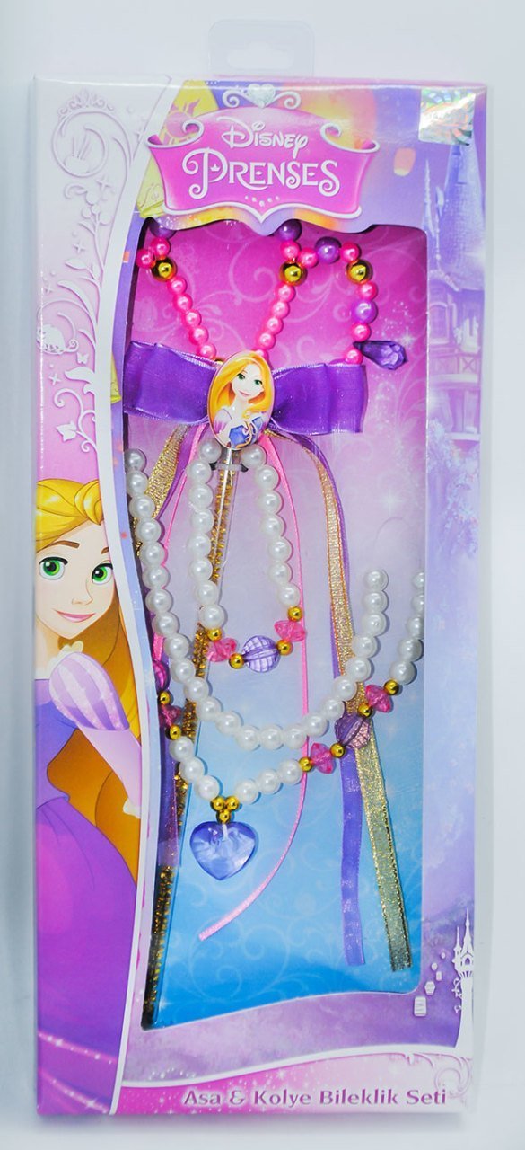 Disney Rapunzel Asa-Kolye-Bileklik Seti