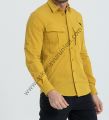 Taktikal Likralı Esnek Kumaş Gömlek Sarı Renk