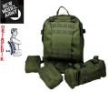 ARMY Tactical Molle Assault Backpack Bag Yeşil