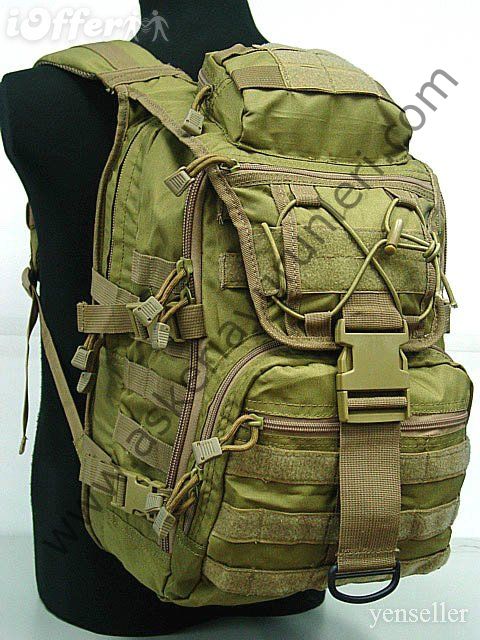 ARMY Tactical Molle Patrol Gear Assault Backpack Bag  Hardal Renk
